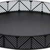 Dienblad/serveerblad Rond D30 Cm Metaal Zwart Met Rand - Serveerbladen, Dienbladen & Keukenbenodigdheden -KitchenAids Winkel 1200x595
