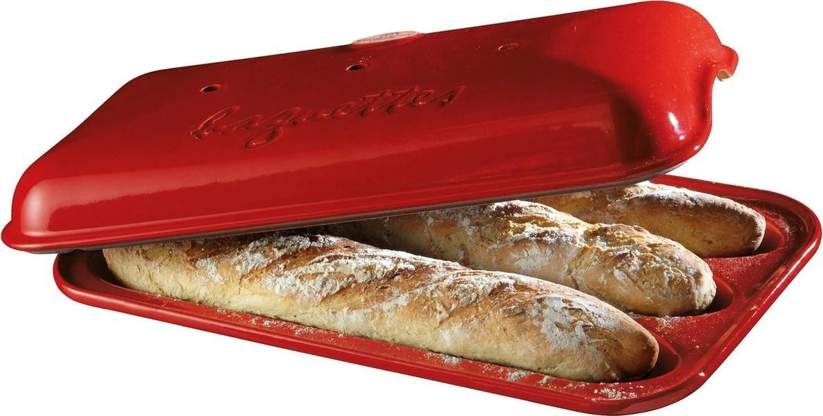 Emile Henry Baguettesvorm E-box 390x240mm Grand Cru (9506-34) 3 Emile Henry Baguettesvorm E-box 390x240mm Grand Cru (9506-34)
