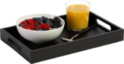 Jay Hill Dienblad Acacia Zwart 35 X 22 Cm