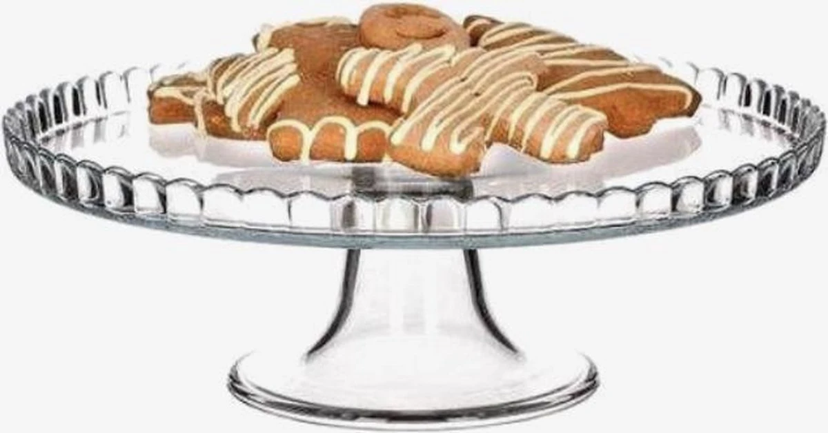Pasabahce Plateau | Met Stolp - Glas | 32,2 Cm |Elegant | Glazen Deksel 4 Pasabahce Plateau | Met Stolp - Glas | 32,2 Cm |Elegant | Glazen Deksel - Afbeelding 2