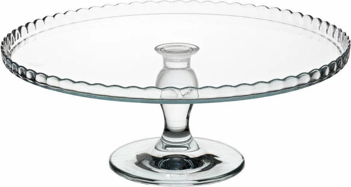 Pasabahce Taartplateau - Op Transparant Voet Zonder Stolp -Glas - 32cm - 3 Pasabahce Taartplateau - Op Transparant Voet Zonder Stolp -Glas - 32cm -