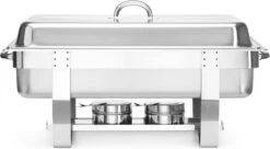 Hendi Chafing Dish Fiora GN 1/1 - 9 Liter - Incl. 6 GN Bakken - 58,5x38,5x(H)31,5cm -KitchenAids Winkel 1200x662