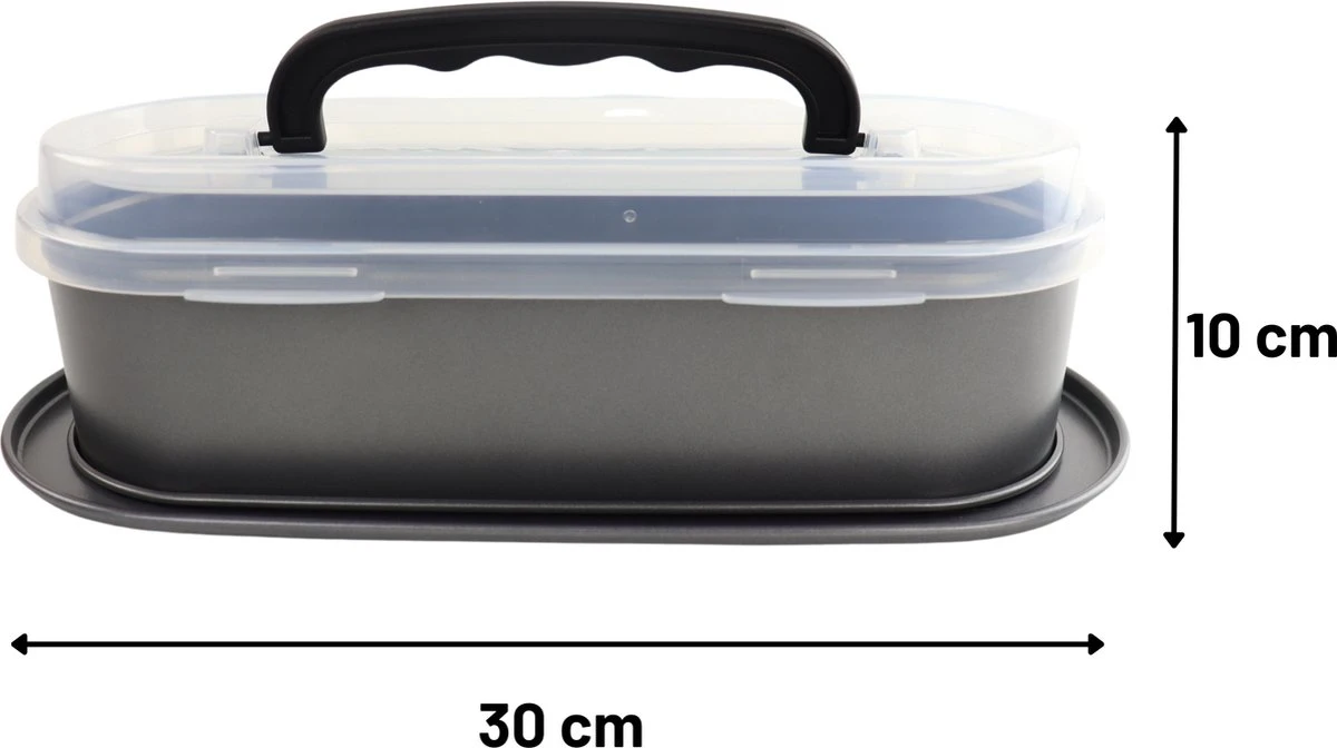 Orange85 Springvorm 30cm - Cakevorm Met Deksel - Slof Bakvorm - Sloffenring 6 Orange85 Springvorm 30cm - Cakevorm Met Deksel - Slof Bakvorm - Sloffenring - Afbeelding 4