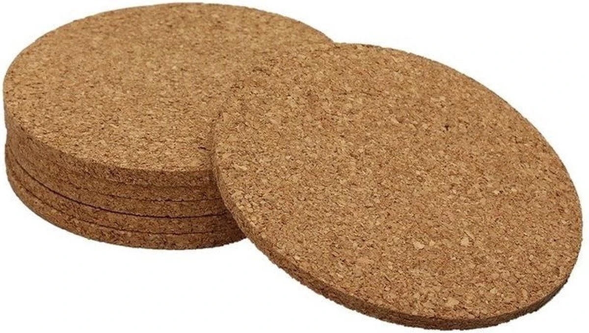 Merkloos Onderzetters Van Kurk 18 Stuks - Set Glazen Onderzetters 3 Merkloos Onderzetters Van Kurk 18 Stuks - Set Glazen Onderzetters