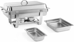 Hendi Chafing Dish Fiora GN 1/1 - 9 Liter - Incl. 6 GN Bakken - 58,5x38,5x(H)31,5cm -KitchenAids Winkel 1200x696