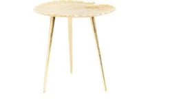 Housevitamin Tafel Goud - Lelie Blad- 40x40x38cm