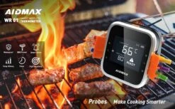 AidMax Vleesthermometer Met Optie Tot 6 Sondes – Bluetooth Met App – Digitale Kernthermomter – Thermometer Geschikt Voor BBQ, Oven & Grill – Incl. Batterijen - Geleverd Met 2 Sondes -KitchenAids Winkel 1200x742 4