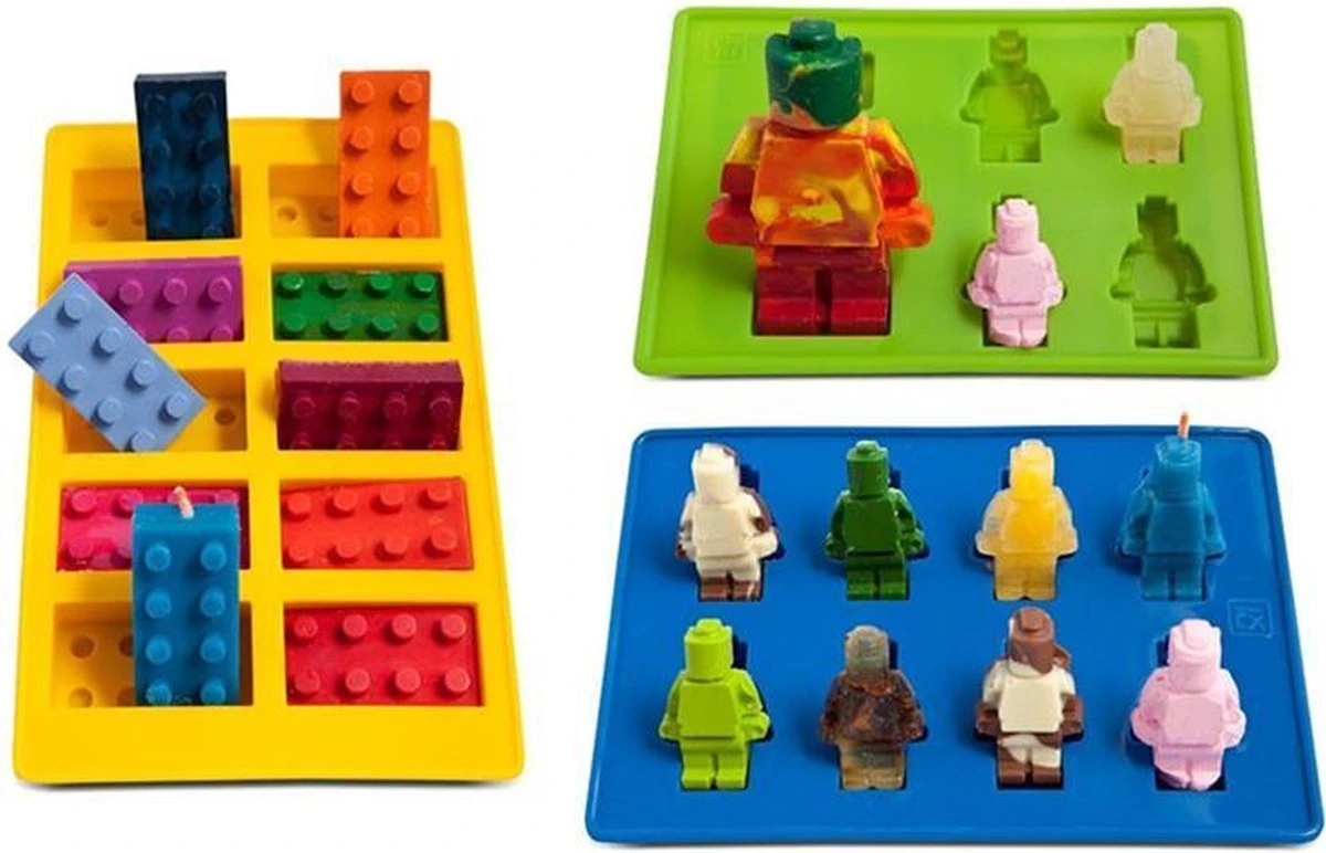 Merkloos Brick Robot Siliconen Ijsbakvormset - 3 Delig 3 Merkloos Brick Robot Siliconen Ijsbakvormset - 3 Delig
