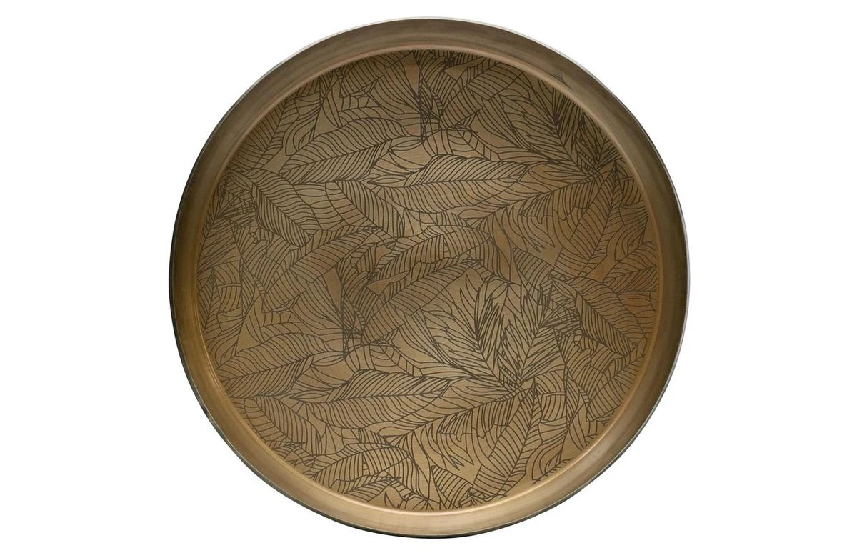 BePureHome Notch Dienblad - Metaal - Antique Brass - 9x44x44 5 BePureHome Notch Dienblad - Metaal - Antique Brass - 9x44x44 - Afbeelding 3