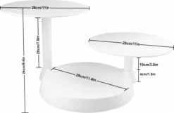 UTEN - Taartplateau Wit - Taartplateau 3 Lagen - Taartplateau Met Voet - Diameter Van Ø28cm,28cm,29cm - Afneembare Taartplateau - Ideaal Voor Het Snijden En Maken Van Taarten -KitchenAids Winkel 1200x783 1