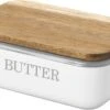 Navaris Botervloot Met Houten Deksel - Van Metaal In Wit - Met Siliconen Afdichtring - 15,5 X 10,5 X 6 Cm - Boterhouder Voor Boter En Ander Voedsel 1 Navaris Botervloot Met Houten Deksel - Van Metaal In Wit - Met Siliconen Afdichtring - 15,5 X 10,5 X 6 Cm - Boterhouder Voor Boter En Ander Voedsel -KitchenAids Winkel 1200x783 2