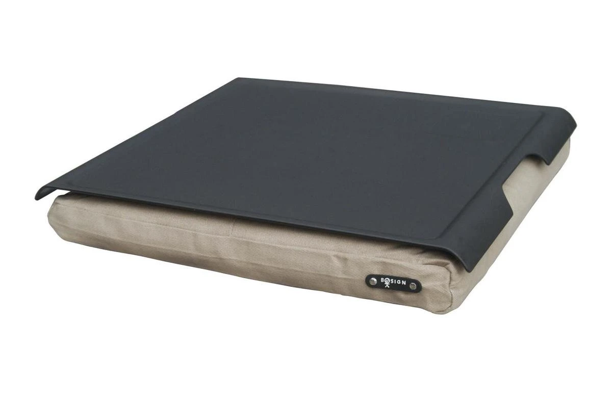 Bosign Laptray, Schoottafel, Schootkussen, Laptoptafel Met Lichte Antislip Werking Op Werkblad - Camel/Zwart - 46 X 38 X 6.5 Cm 4 Bosign Laptray, Schoottafel, Schootkussen, Laptoptafel Met Lichte Antislip Werking Op Werkblad - Camel/Zwart - 46 X 38 X 6.5 Cm - Afbeelding 2