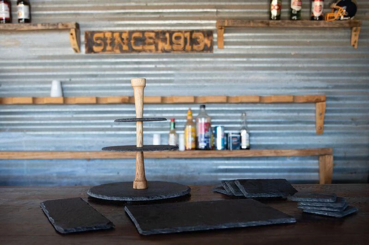 Boska Serveerplank Leisteen L - Met Antislip Voetjes - Beschrijfbaar - Zwart - 33 Cm 11 Boska Serveerplank Leisteen L - Met Antislip Voetjes - Beschrijfbaar - Zwart - 33 Cm - Afbeelding 9