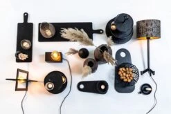 Light & Living Etagère Lutek - Zwart - 2 Laags -KitchenAids Winkel 1200x800 1