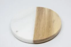 Onderzetter Rond Julia - Hout / Marmer | Onderzetter Voor Glazen | Set Van 6 -KitchenAids Winkel 1200x800 102