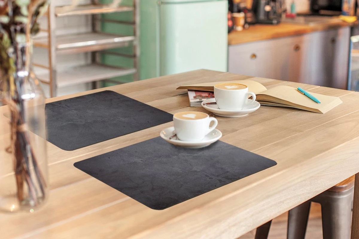 Placemats - Beton Print - Grijs - Industrieel - Onderleggers Placemat - Placemat - Onderlegger - 6 Stuks - 45x30 Cm 9 Placemats - Beton Print - Grijs - Industrieel - Onderleggers Placemat - Placemat - Onderlegger - 6 Stuks - 45x30 Cm - Afbeelding 7