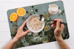 Placemat - Placemats Kunststof - Bloemen - Oude Meesters - Olieverf - 45x30 Cm - 6 Stuks - Hittebestendig - Anti-Slip - Onderlegger - Afneembaar -KitchenAids Winkel 1200x800 54