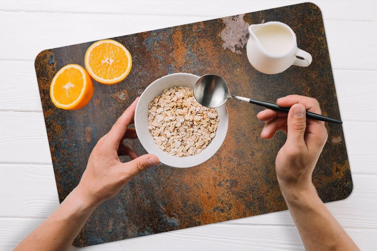 Placemat - Placemats Kunststof - Staal - Vintage - Roest - 45x30 Cm - 6 Stuks - Hittebestendig - Anti-Slip - Onderlegger - Afneembaar 10 Placemat - Placemats Kunststof - Staal - Vintage - Roest - 45x30 Cm - 6 Stuks - Hittebestendig - Anti-Slip - Onderlegger - Afneembaar - Afbeelding 8