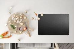 Placemat - Placemats Kunststof - Lederen Structuur - Zwart Wit - 45x30 Cm - 6 Stuks - Hittebestendig - Anti-Slip - Onderlegger - Afneembaar -KitchenAids Winkel 1200x800 78