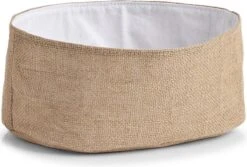 1x Jute Brood Serveer Mandjes 26 X 18 Cm - Zeller - Keukenbenodigdheden - Tafel Dekken - Ontbijten/Brunchen/Lunchen - Broodjes/bolletjes Serveren - Broodmanden -KitchenAids Winkel 1200x811 3