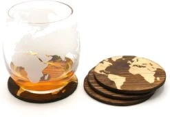 Whisiskey Wereldkaart Onderzetters - Whisky Onderzetter - Onderzetters Voor Glazen - Coasters - Onderzetters Design - Whiskey Glazen - Cadeau Voor Man & Vrouw - Cadeau Voor Mannen En Vrouwen -KitchenAids Winkel 1200x829 3