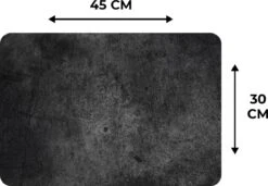 Placemat - Beton Design - Vintage - Zwart - Tafeldecoratie - Tafelbeschermer - Placemats - 6 Stuks - 45x30 Cm 12 Placemat - Beton Design - Vintage - Zwart - Tafeldecoratie - Tafelbeschermer - Placemats - 6 Stuks - 45x30 Cm -KitchenAids Winkel 1200x830 10