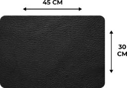 Placemat - Placemats Kunststof - Leer - Lederlook - Zwart - Grijs - 45x30 Cm - 6 Stuks - Hittebestendig - Anti-Slip - Onderlegger - Afneembaar 12 Placemat - Placemats Kunststof - Leer - Lederlook - Zwart - Grijs - 45x30 Cm - 6 Stuks - Hittebestendig - Anti-Slip - Onderlegger - Afneembaar -KitchenAids Winkel 1200x830 12