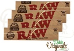 RAW Classic King Size Slim Vloei - Lange Vloei - Vloeipapier - Rolling Paper (Smoking) - 4 Stuks