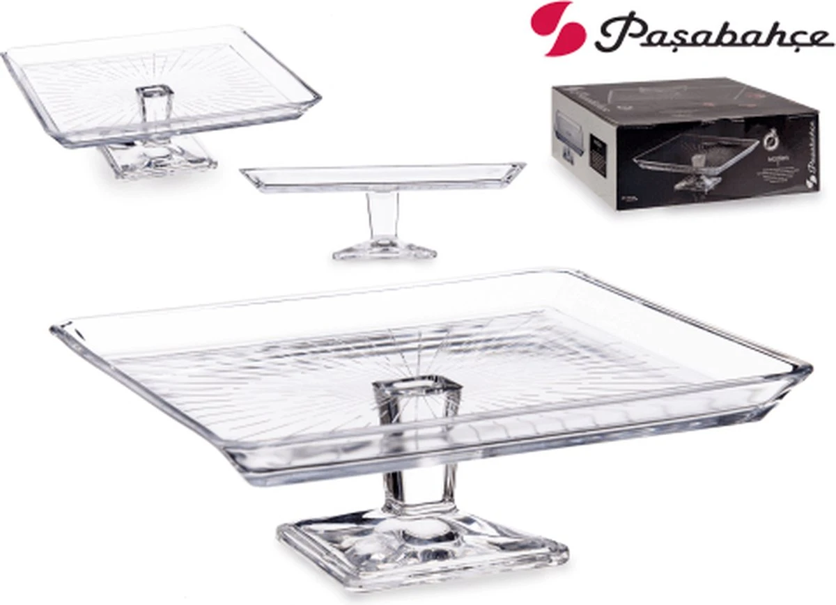 Pasabahce Taartplateau Madlen Kristal Transparant (23,7 X 8 X 23,7 Cm) 3 Pasabahce Taartplateau Madlen Kristal Transparant (23,7 X 8 X 23,7 Cm)