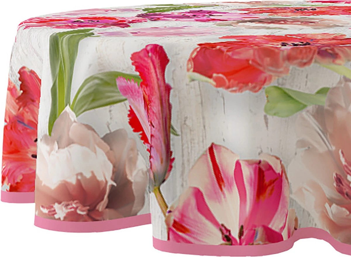 Wicotex-Tafelzeil Rond Tulpen - 160cm 3 Wicotex-Tafelzeil Rond Tulpen - 160cm