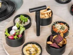 Gusta Lazy Susan Met Bakjes - Serveerplateau - Draaiplateau -KitchenAids Winkel 1200x900