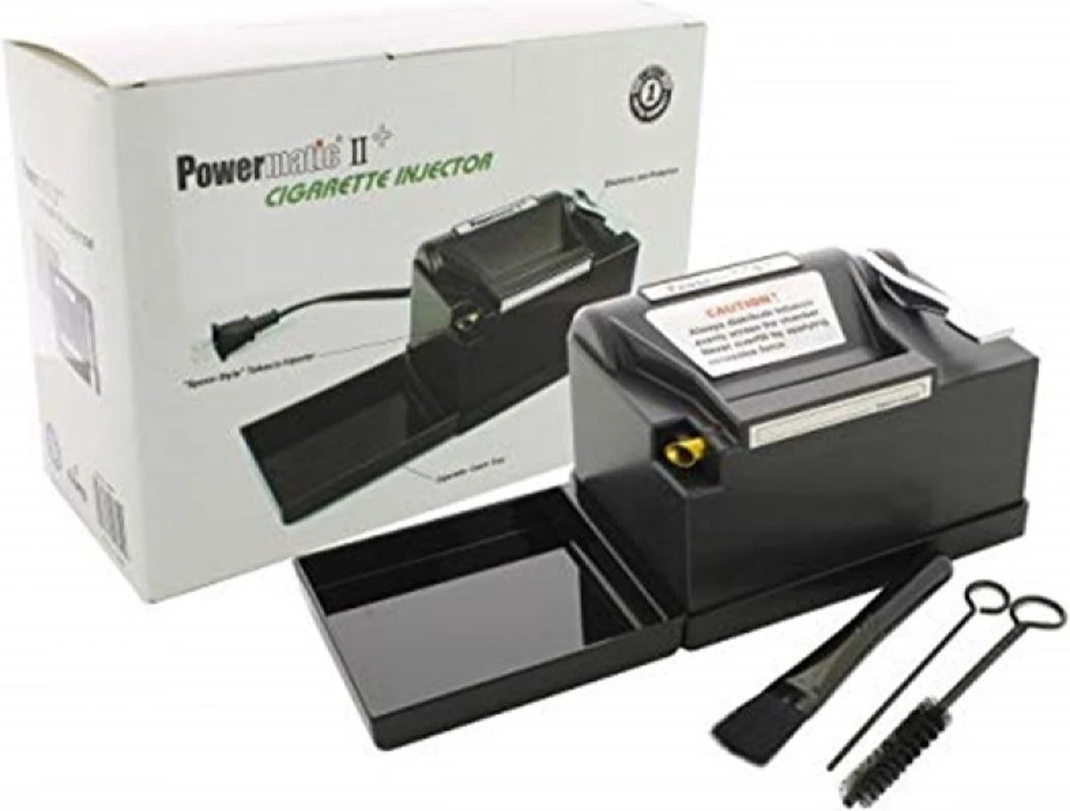 Merkloos Powermatic - 2+ Plus - Elektrische Sigarettenmaker - Plastic/Metaal - Zwart 6 Merkloos Powermatic - 2+ Plus - Elektrische Sigarettenmaker - Plastic/Metaal - Zwart - Afbeelding 4