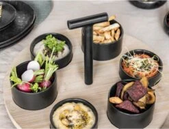 Gusta Lazy Susan Met Bakjes - Serveerplateau - Draaiplateau -KitchenAids Winkel 1200x918