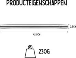 Hanamura Deegroller – Rolstok – Deegstok RVS – 42cm -KitchenAids Winkel 1200x922 3
