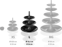 Koziol Babell Etagere - 3 Laags - Large - Wit -KitchenAids Winkel 1200x927