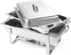 Hendi Chafing Dish Set - Buffetwarmer Economic - 9 Liter - Warmhoudschaal - 60x35,8x(H)29,5cm - Set Van 2 -KitchenAids Winkel 1200x927 3