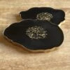 Luxe Epoxy Onderzetters Zwart/ Goud Met Gouden Rand - Handgemaakt - Uniek - Resin Art -KitchenAids Winkel 1200x936