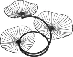 QUVIO Fruitschaal Etagère Drielaags - Fruitmand - Fruitschaal Zwart - Serveerschaal - Schalen - Presenteerbladen - Draadstaal - Staal - 26 X 50 X 33 Cm (lxbxh) - Zwart -KitchenAids Winkel 1200x943 1