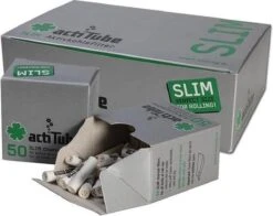 Actitube Active Carbon Slim Filters - 7 Mm - 50 Pc.s