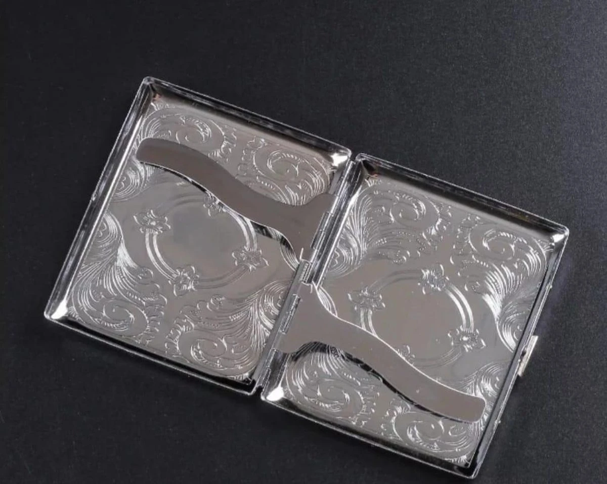 Merkloos Luxe Sigarettenhouder - Sigaretten Box 3 - Sigaretten Opbergdoosje - Sigaretten Koker Metaal - 20 Sigaretten - Cigarettecase 8 Merkloos Luxe Sigarettenhouder - Sigaretten Box 3 - Sigaretten Opbergdoosje - Sigaretten Koker Metaal - 20 Sigaretten - Cigarettecase - Afbeelding 6
