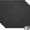Placemat - Placemats Kunststof - Leer - Lederlook - Zwart - Grijs - 45x30 Cm - 6 Stuks - Hittebestendig - Anti-Slip - Onderlegger - Afneembaar 2 Placemat - Placemats Kunststof - Leer - Lederlook - Zwart - Grijs - 45x30 Cm - 6 Stuks - Hittebestendig - Anti-Slip - Onderlegger - Afneembaar -KitchenAids Winkel 1200x957 14