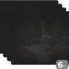 Placemat - Placemats Kunststof - Beton - Zwart - Industrieel - 45x30 Cm - 6 Stuks - Hittebestendig - Anti-Slip - Onderlegger - Afneembaar -KitchenAids Winkel 1200x957 4