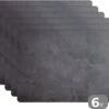 Placemats - Beton Print - Grijs - Industrieel - Onderleggers Placemat - Placemat - Onderlegger - 6 Stuks - 45x30 Cm -KitchenAids Winkel 1200x957 5