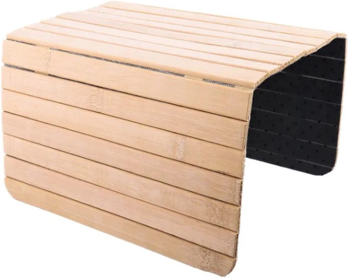 Merkloos Armleuning Dienblad LILLY - Lichtbruin - Bamboe - 44 X 24 Cm - Sofa Tray - Flexibel Bank Dienblad - Banktafeltje - Sofa Dienblad - Interieur 3 Merkloos Armleuning Dienblad LILLY - Lichtbruin - Bamboe - 44 X 24 Cm - Sofa Tray - Flexibel Bank Dienblad - Banktafeltje - Sofa Dienblad - Interieur