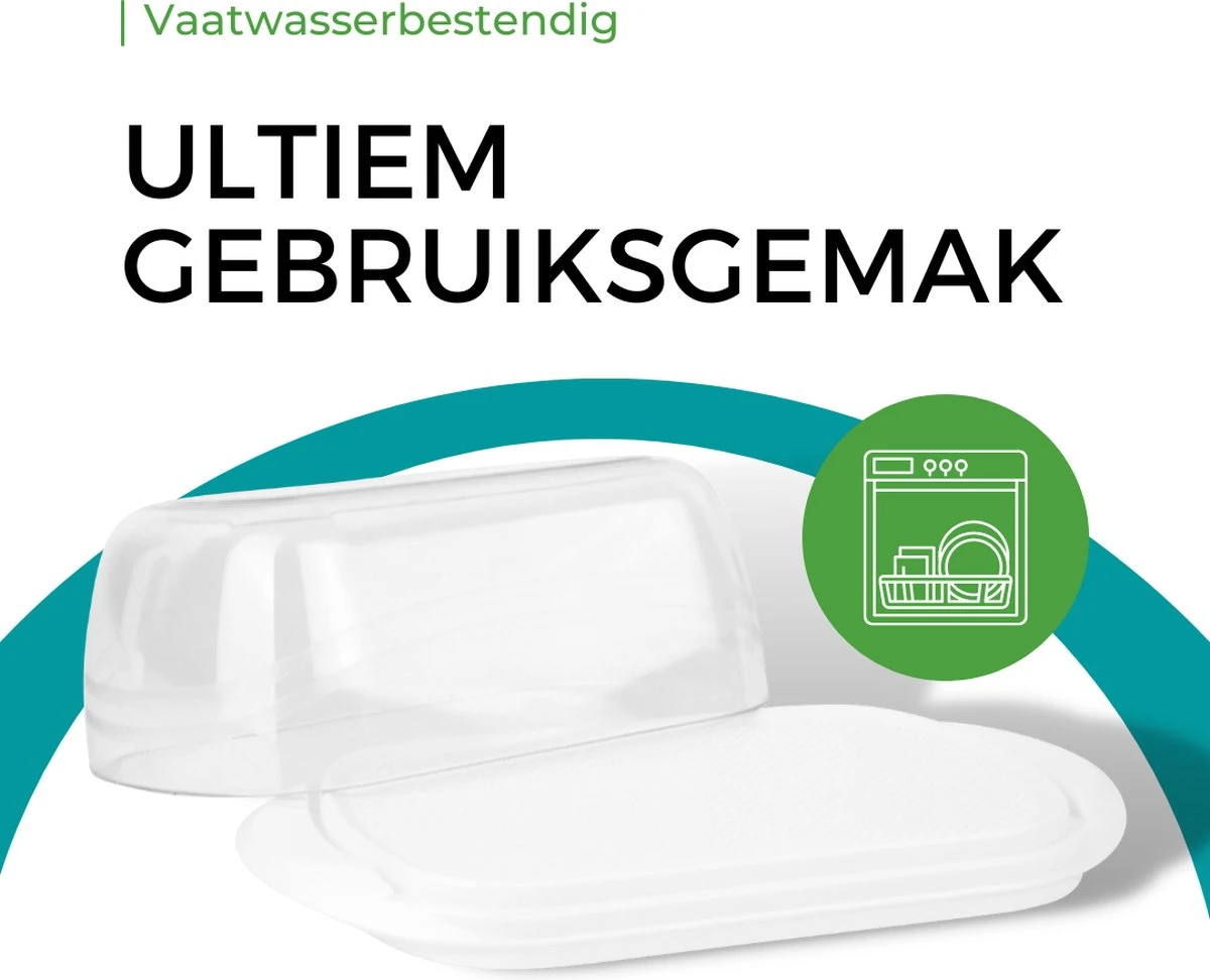Hobby Life - Luxe Botervloot - Kunststof - Vaatwasserbestendig - Gerecycled - 11x19x9 - Wit 8 Hobby Life - Luxe Botervloot - Kunststof - Vaatwasserbestendig - Gerecycled - 11x19x9 - Wit - Afbeelding 6