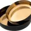 Parya Home - Sierschaal Set Van 2 Rond Knabbelschaal Glam - 22x18 - Goud - Hoogwaardig Metaal 1 Parya Home - Sierschaal Set Van 2 Rond Knabbelschaal Glam - 22x18 - Goud - Hoogwaardig Metaal -KitchenAids Winkel 1200x984 1