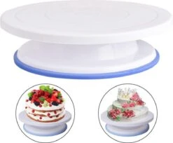 Jumalu Taartplateau - Draaibaar Taartplateau Anti-slip - Draaiplateau Taart –Turntable Cake - Taartplateau - Draaitafel