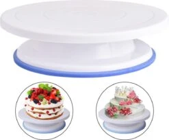 Taartplateau - Draaibaar Taartplateau Anti-slip - Draaiplateau Taart –Turntable Cake - Taartplateau - Draaitafel -KitchenAids Winkel 1200x991