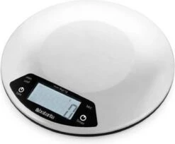 Brabantia Profile Keukenweegschaal - Rond - Met Kookwekker - RVS -KitchenAids Winkel 1200x992 1