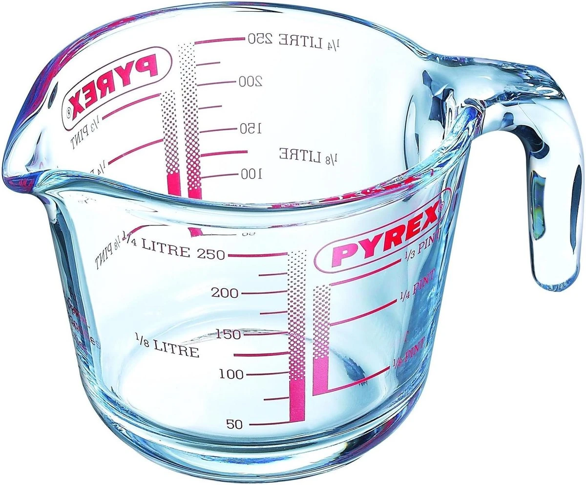 Maatbeker, 0,5 Liter - Pyrex | Classic Prepware 3 Maatbeker, 0,5 Liter - Pyrex | Classic Prepware